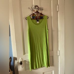 Casual slinky neon dress